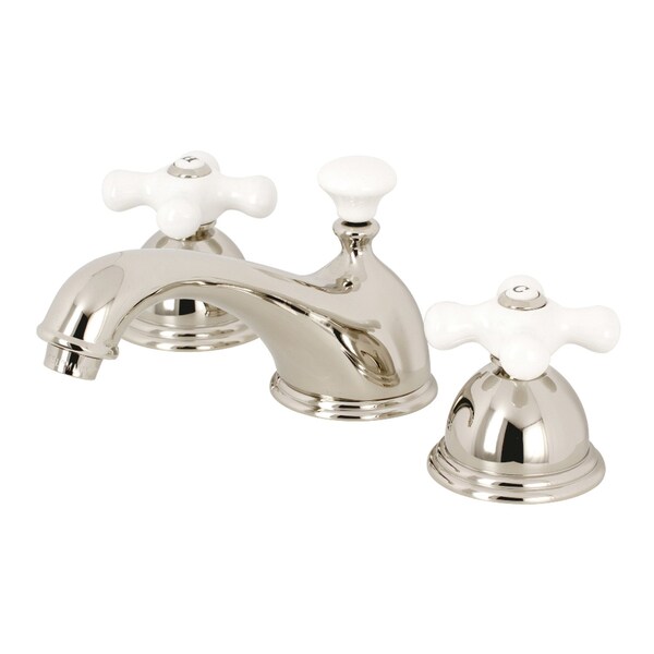 KS3966PX 8" Widespread Bathroom Faucet, Polished Nickel